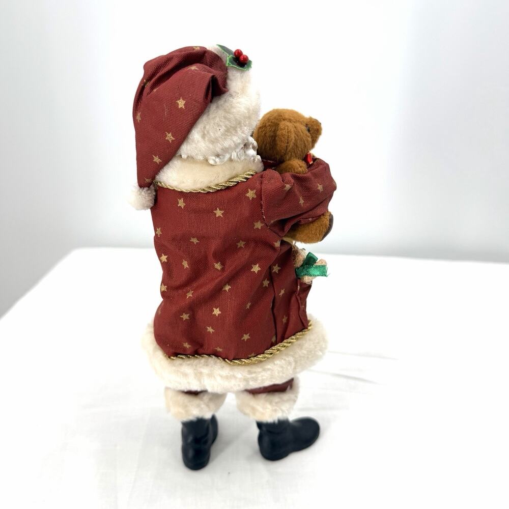 Vintage Possible Dreams Clothtique Santa Claus Teddy Figurine An Armful of Love - Picture 7 of 12